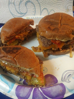 A picture of Stuffed Cheeseburgers.