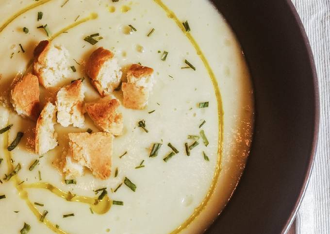 Vellutata di patate e cavolo romano🥔