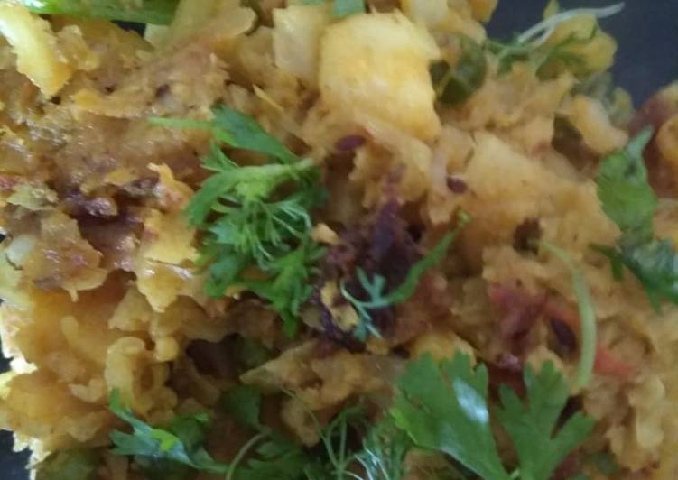 Step-by-Step Guide to Make Favorite Cabbage Potatoes stir fry (bandhakopir ghonto)