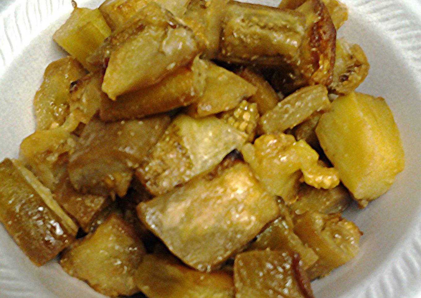 Roasted butter eggplant bites