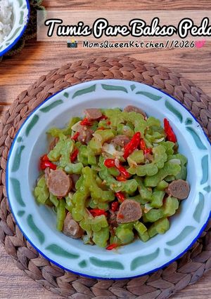 Foto resep Tumis Pare Bakso Pedas