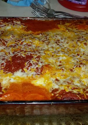 A picture of Tricia's Lasagna.