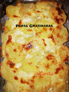 Una foto de Papas gratinadas