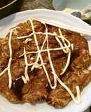 Okonomiyaki with Okara Powder