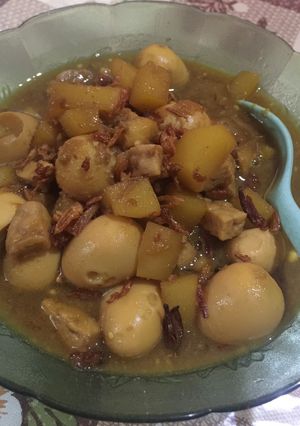 Foto resep Semur telur puyuh kentang tempe