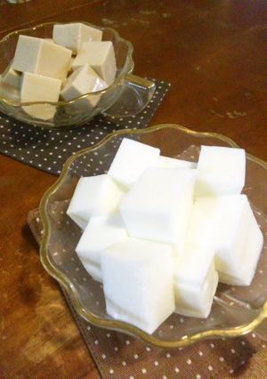 A picture of Our Family's Milk Kanten Jello with Condensed Milk.