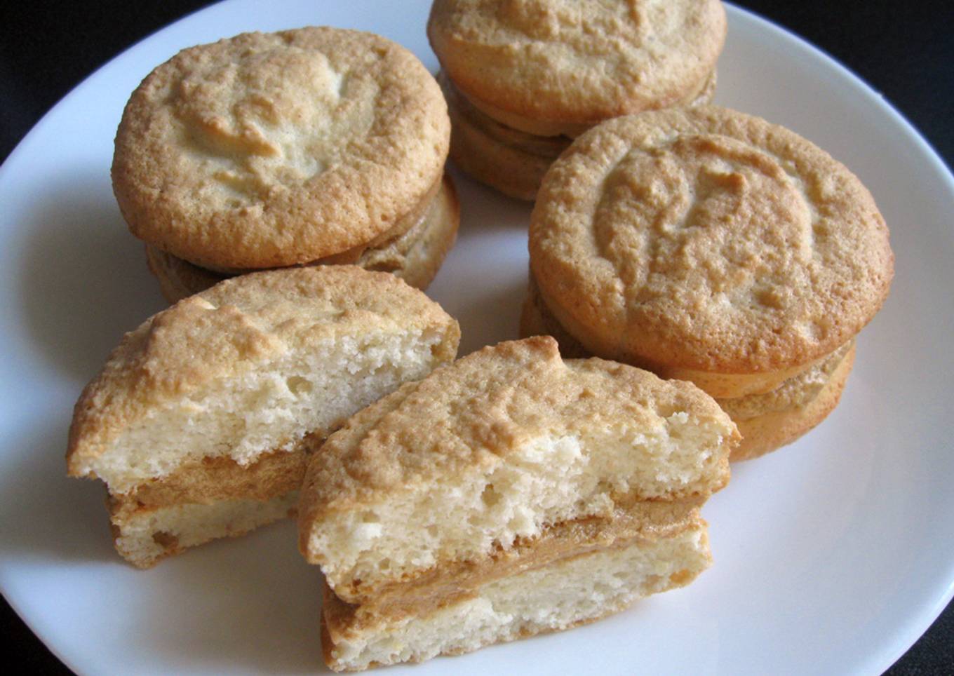 Egg Whites & Almond Cakes with Coffee Butter Cream