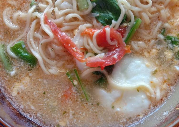 Resep Mie Instan Sawi Kuah telur, Bikin Ngiler