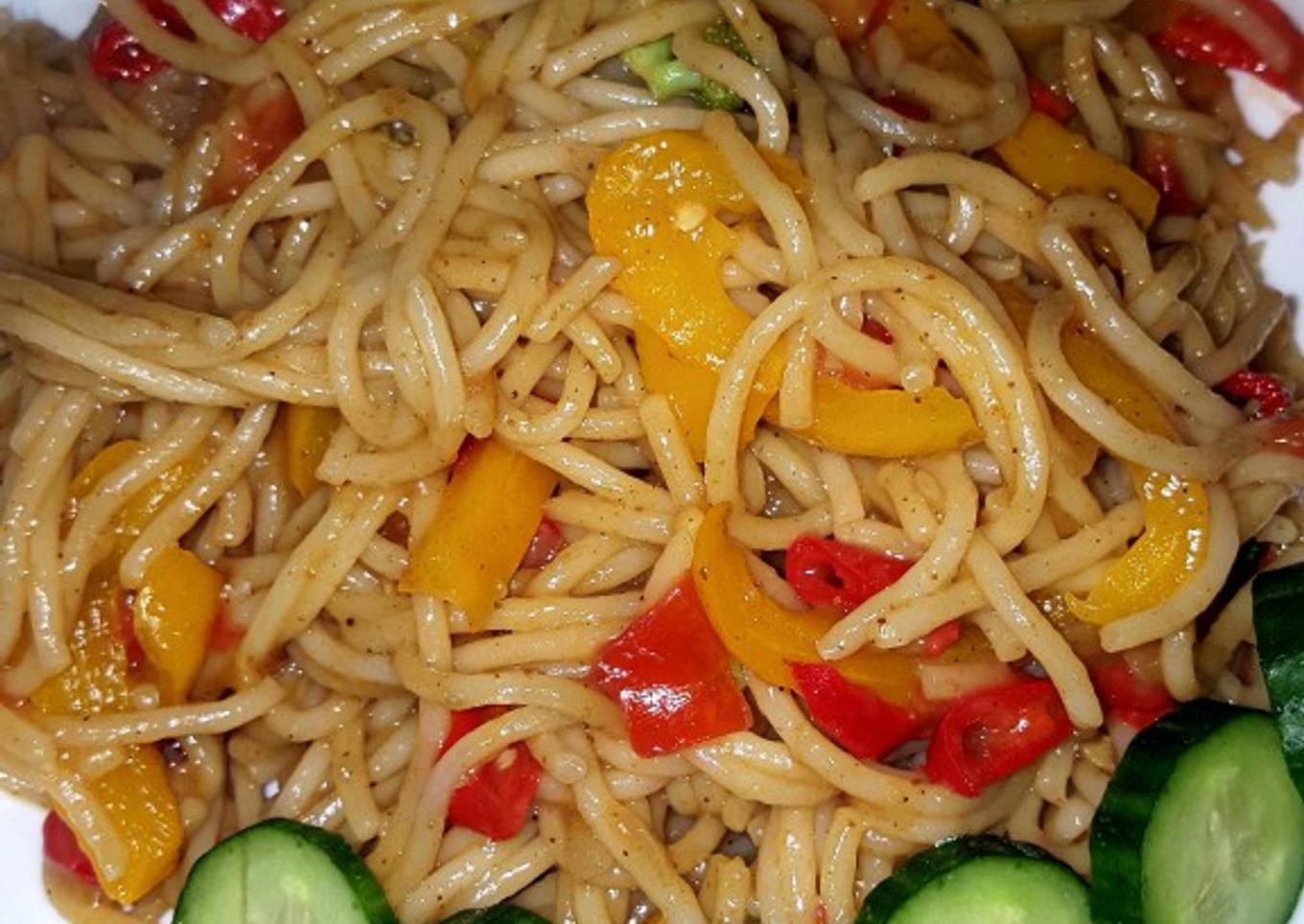 Stir fry pasta