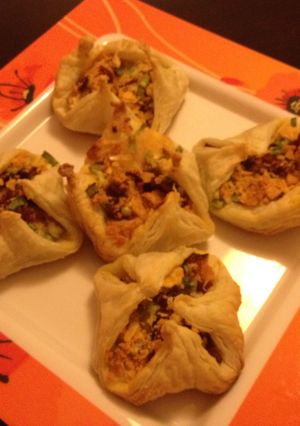 A picture of Puff Pastry Flowers.