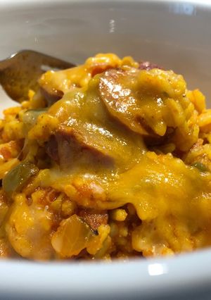 A picture of Easy Sausage with Rice.