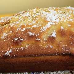 Una foto de Pastel de limón y manzana sin grasa