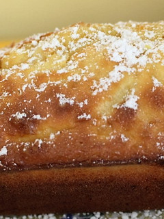 Una foto de Pastel de limón y manzana sin grasa