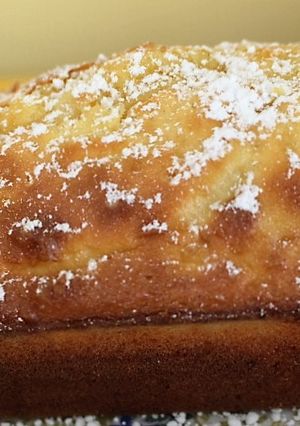 Una foto de Pastel de limón y manzana sin grasa
