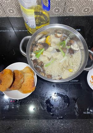 Hình của món Hủ tiếu nấm chay.