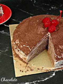 Foto resep Mille Crepes Chocolate