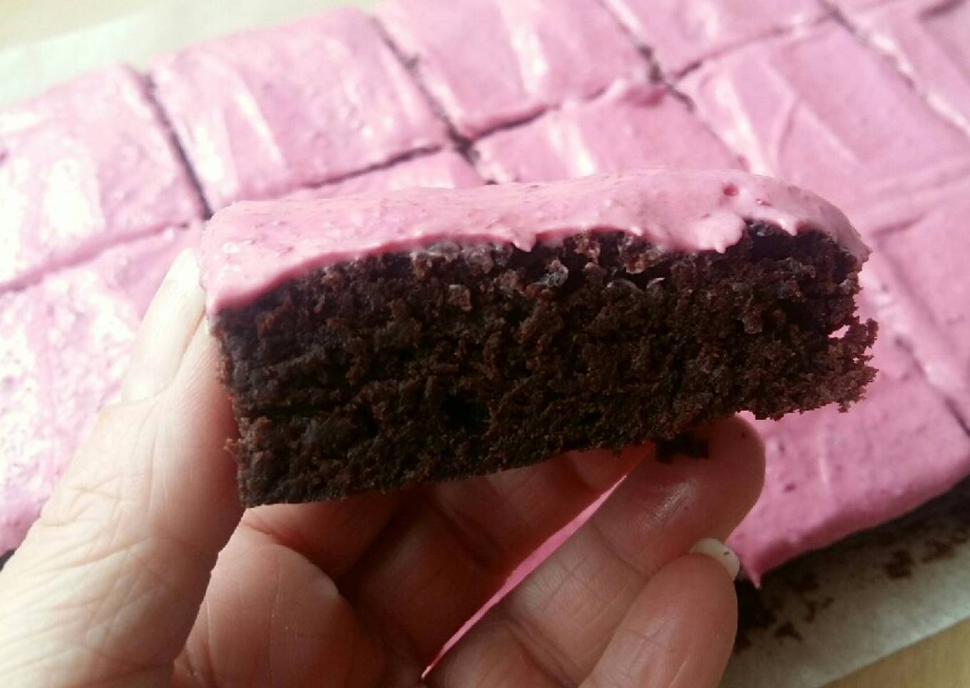 Vickys Beetroot & 'Nutella' Brownies, GF DF EF SF NF