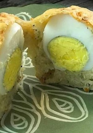 Una foto de Muffins salados con sorpresa