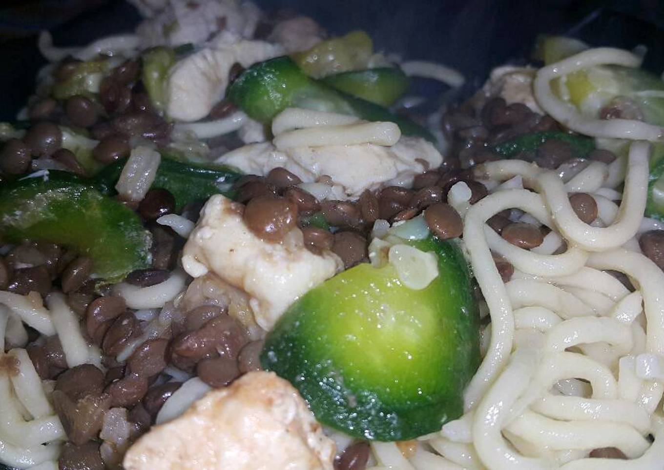 Zapallitos +Fideos +lentenjas