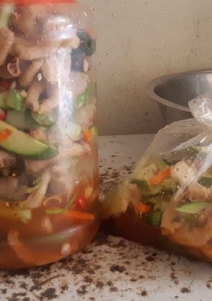 Hình của món Chân gà muối sả tắc(kiểu vùng cao).
