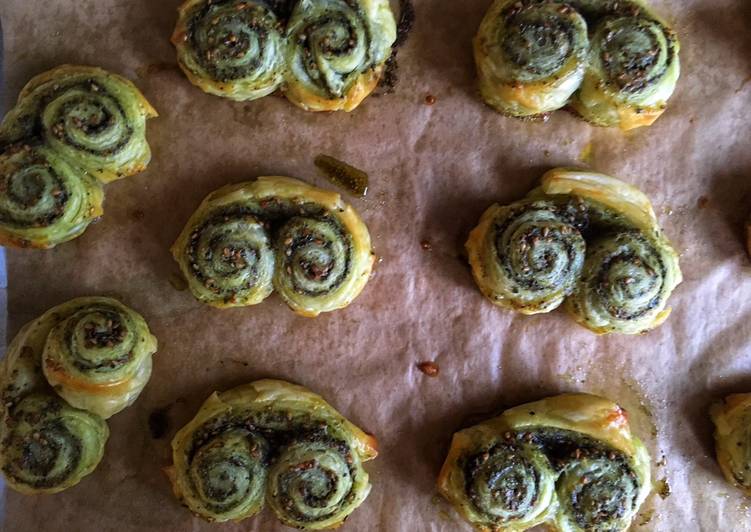 Recipe of Super Quick Homemade Za’atar palmiers