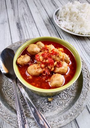 Foto resep Bakso Bumbu Pedas
