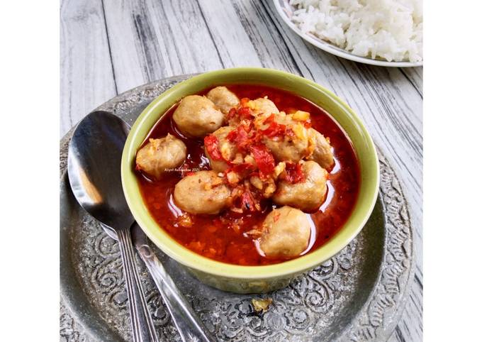 Resep Bakso Bumbu Pedas, Bisa Manjain Lidah