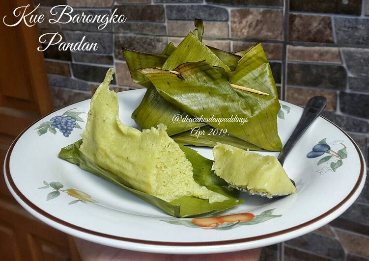 Kue Barongko Pandan