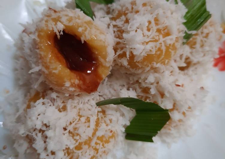 resep cara membuat Klepon Labu Kuning