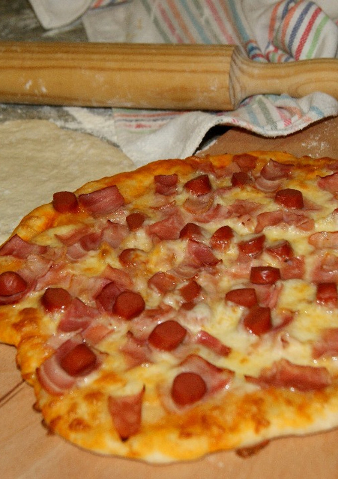Una foto de Pizza casera