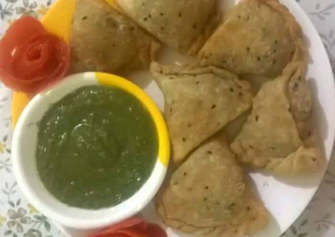 Steps to Make Ultimate Chicken cheese samosa