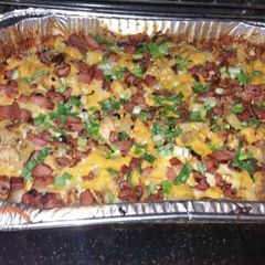 A picture of Potato and Chicken Bake.