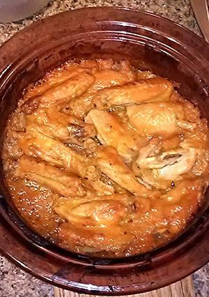 A picture of Mango Habanero chicken wings.