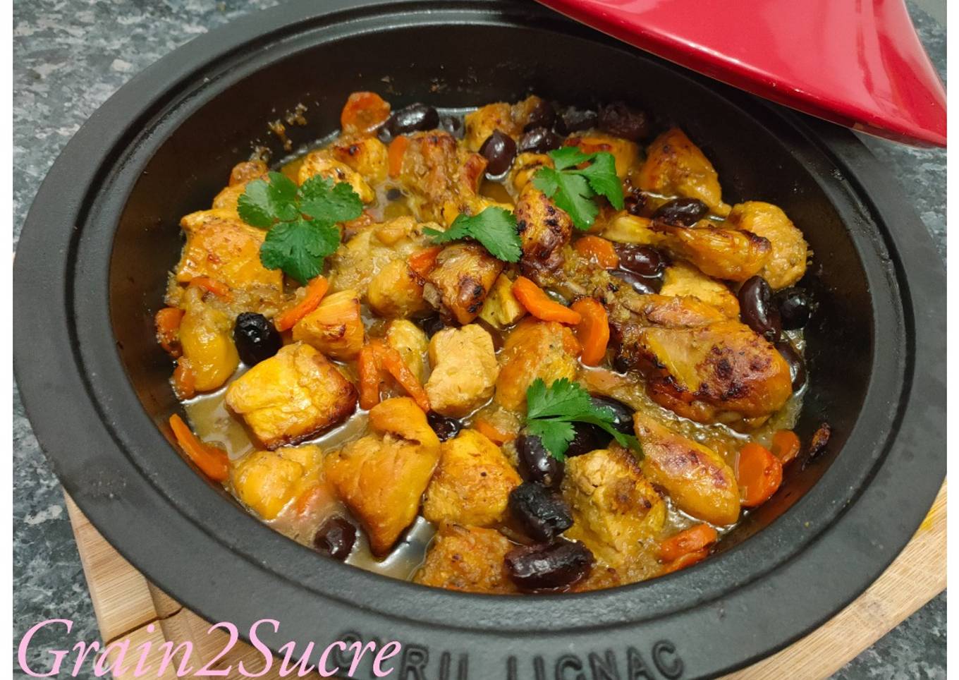 Poulet au citron façon tajine