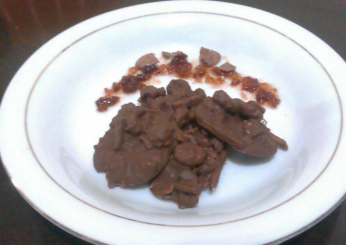 Chocolate chips and nuts