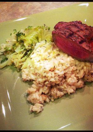 A picture of fennel bulb risotto.