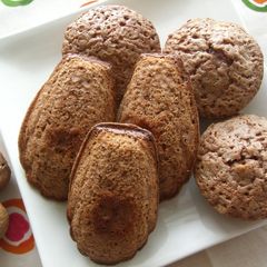 A picture of Walnut and Chocolate Madeleines.