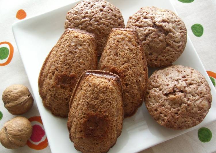 walnut and chocolate madeleines recipe main photo