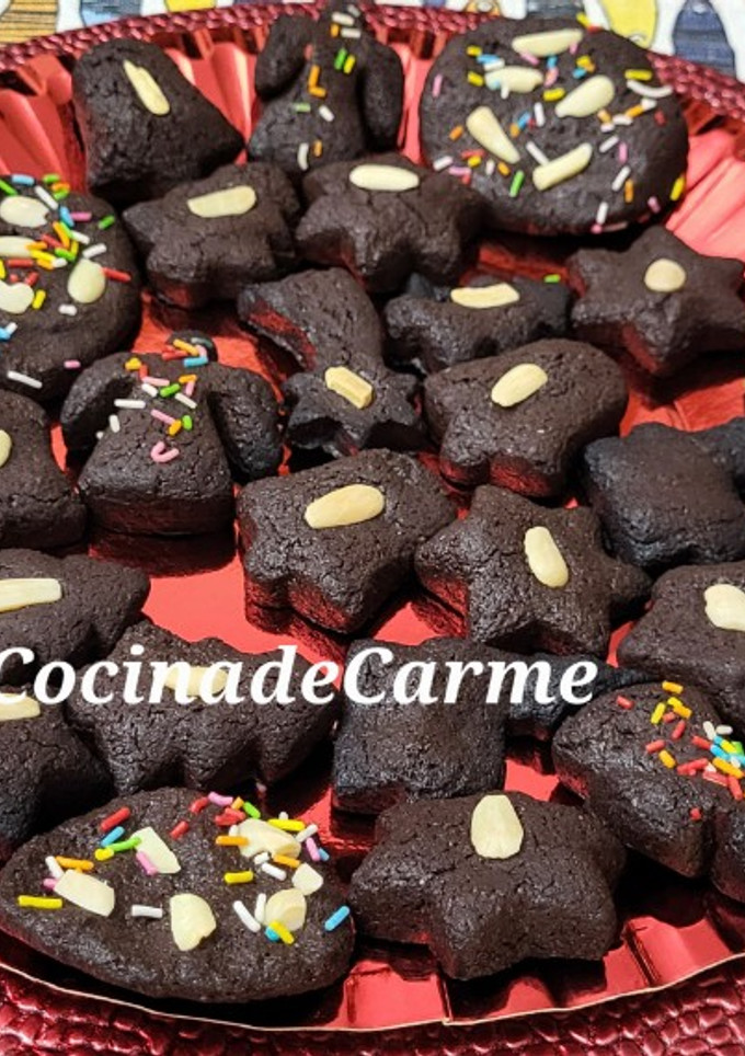Una foto de Galletitas de Navidad de almendras y cacao