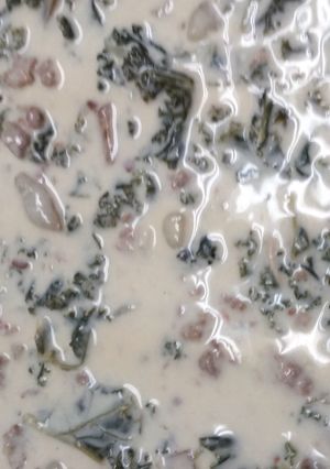 A picture of lighter zuppa toscana soup.