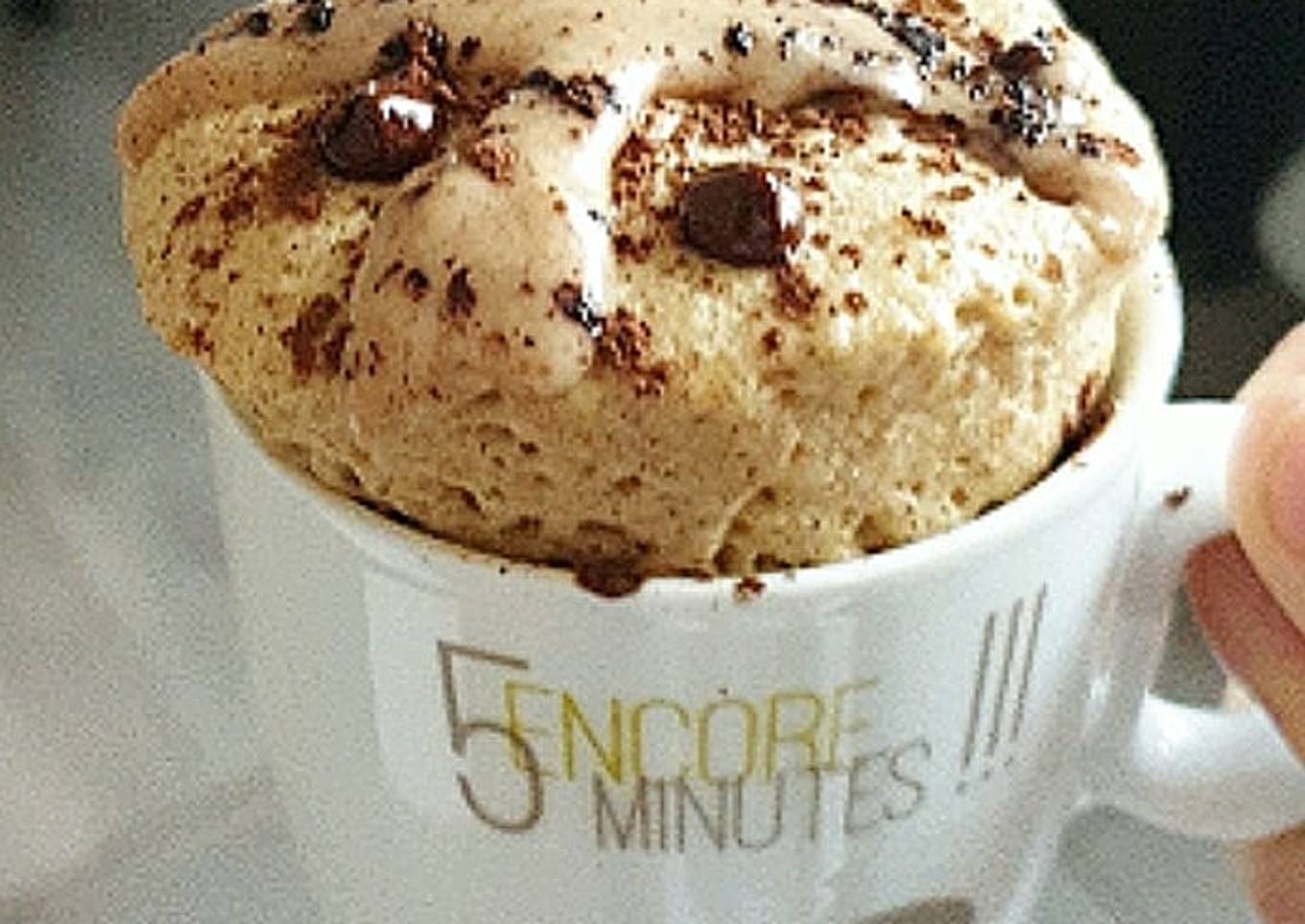 Mug cake noisette pépites chocolat