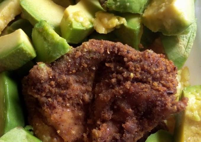 Recipe of Homemade Avacado and crunchy chicken