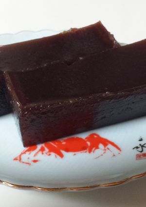 A picture of Kaki (Persimmon) Yokan.