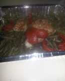 HCG diet meal 7 & 9: fish fillet with string beans