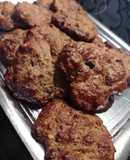Galletas integrales de avena y plátano con chocolate