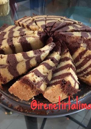 Foto resep Zebra Cake Putih Telur
