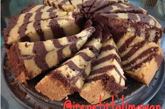 Anti Ribet, Membuat Zebra Cake Putih Telur Enak Dan Mudah