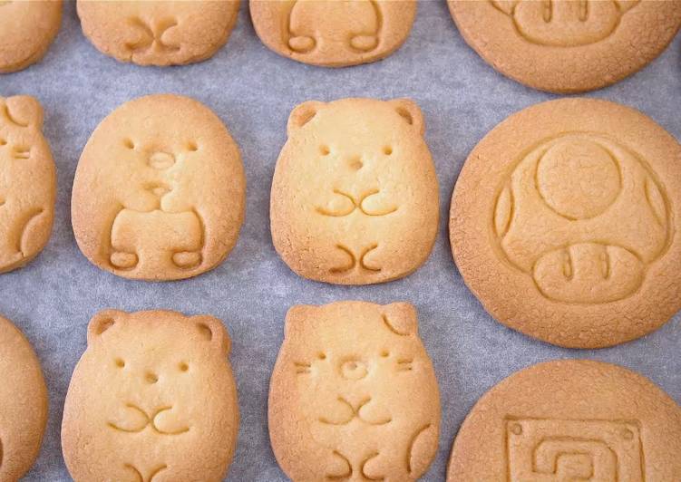 Basic butter cookies (Cut-Out Cookies, Stamped Cookies)【Recipe Video】