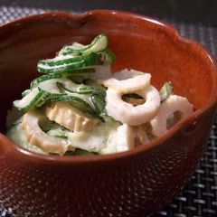 Chikuwa Tossed in Wasabi and Mayo A picture of Chikuwa Tossed in Wasabi and Mayo.