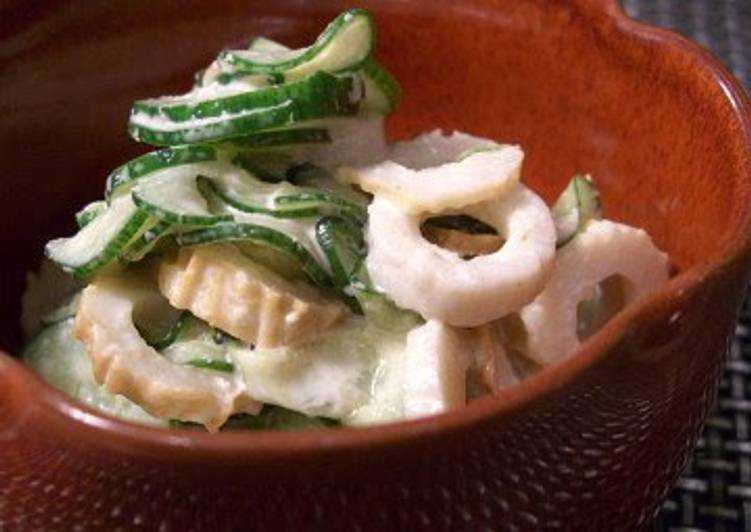 Easiest Way to Make Favorite Chikuwa Tossed in Wasabi and Mayo